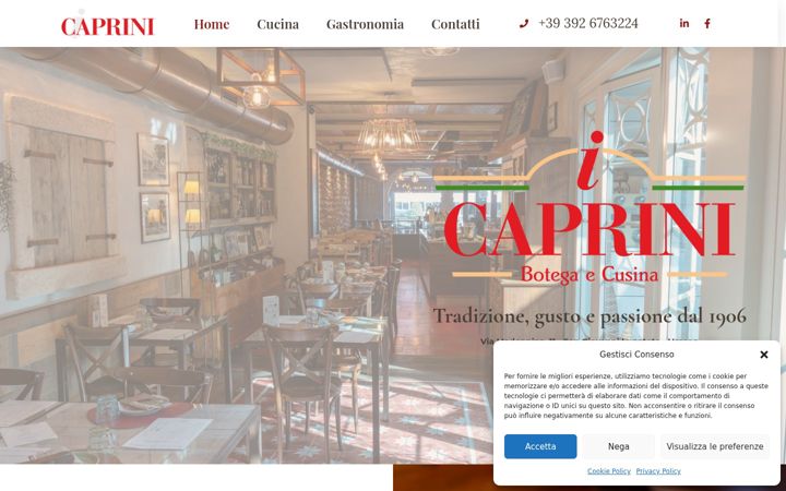 Screenshot of icaprini.it