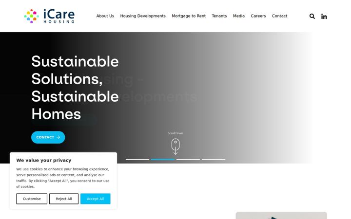 Screenshot of icarehousing.ie