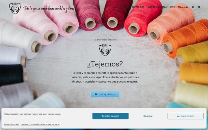 Screenshot of icarem.es