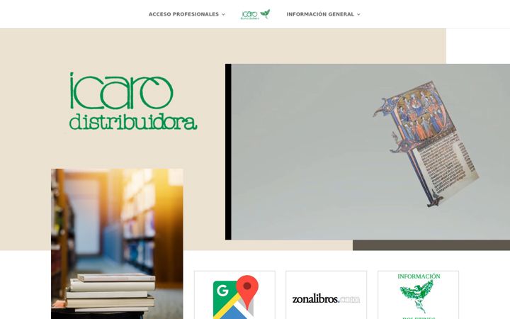 Screenshot of icaro.es