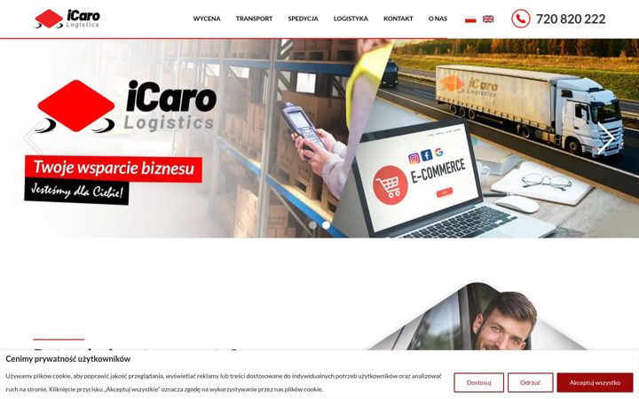 Screenshot of icaro.pl