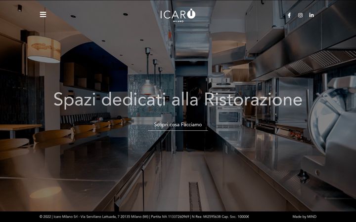 Screenshot of icaromilano.com