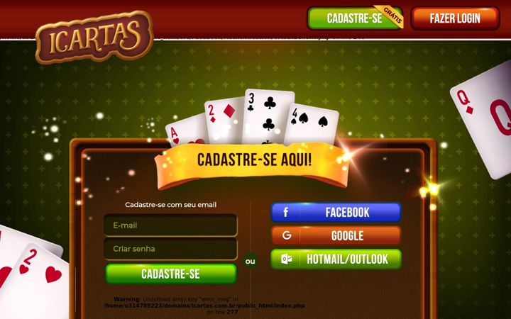 Screenshot of icartas.com.br