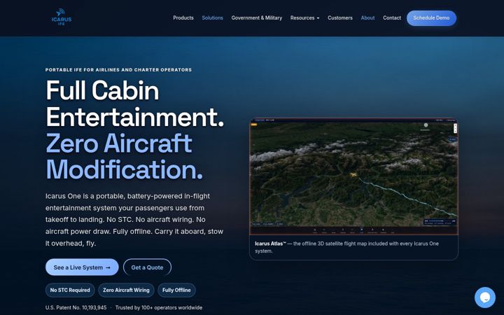 Screenshot of icarusife.com