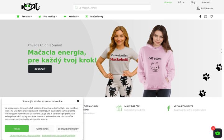Screenshot of icat.sk