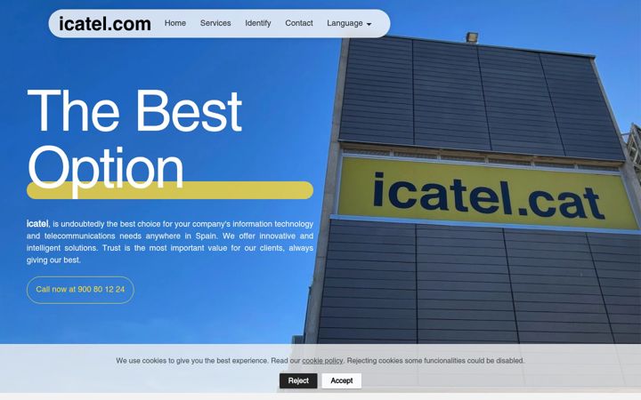 Screenshot of icatel.com