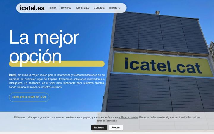 Screenshot of icatel.es