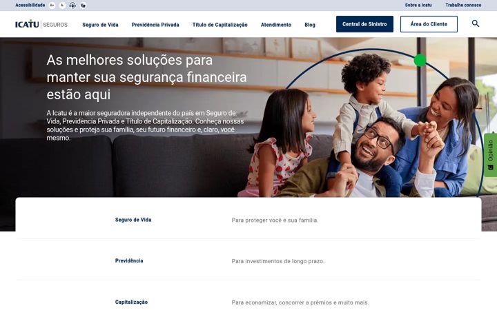 Screenshot of icatuseguros.com.br