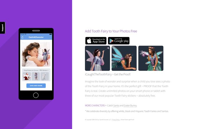 Screenshot of icaughtthetoothfairy.com