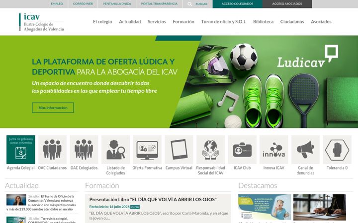 Screenshot of icav.es