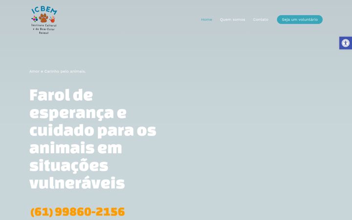 Screenshot of icbemanimal.com.br
