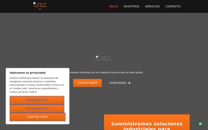 Screenshot of icbfmetal.com