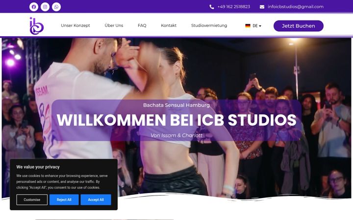 Screenshot of icbstudios.com