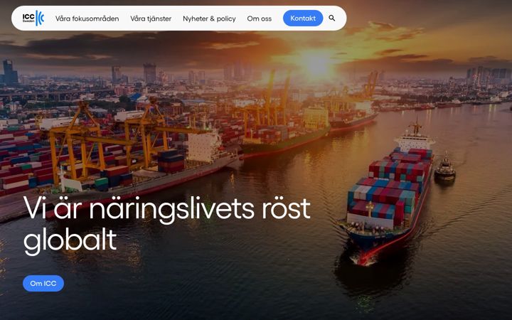 Screenshot of icc.se