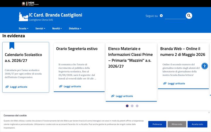 Screenshot of iccastiglioneolona.edu.it
