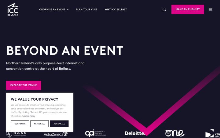 Screenshot of iccbelfast.com