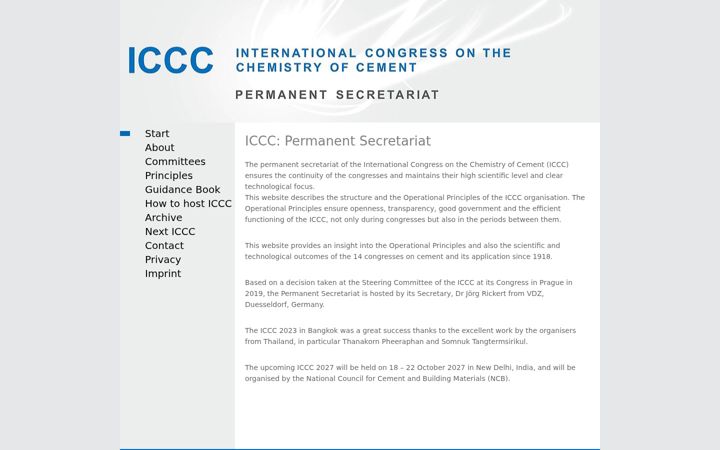 Screenshot of iccc-online.org
