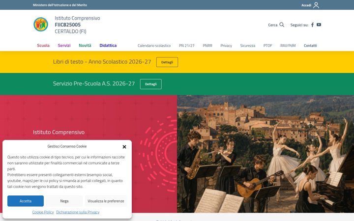 Screenshot of iccertaldo.edu.it