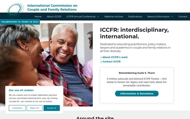 Screenshot of iccfr.org