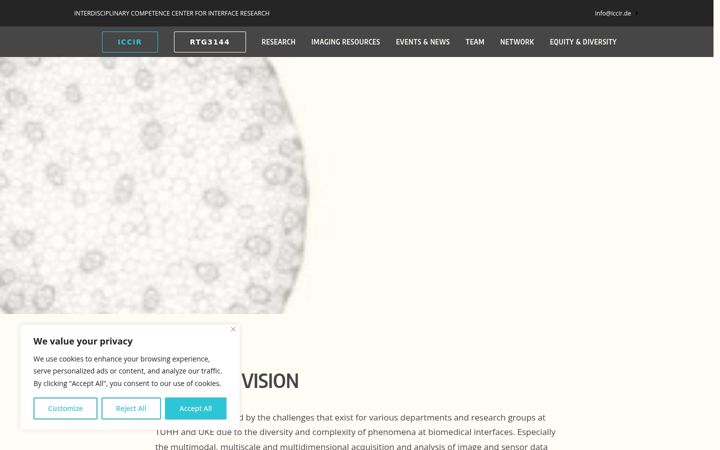 Screenshot of iccir.de