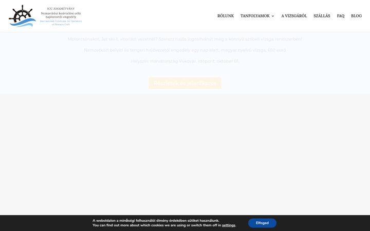 Screenshot of iccjogositvany.hu