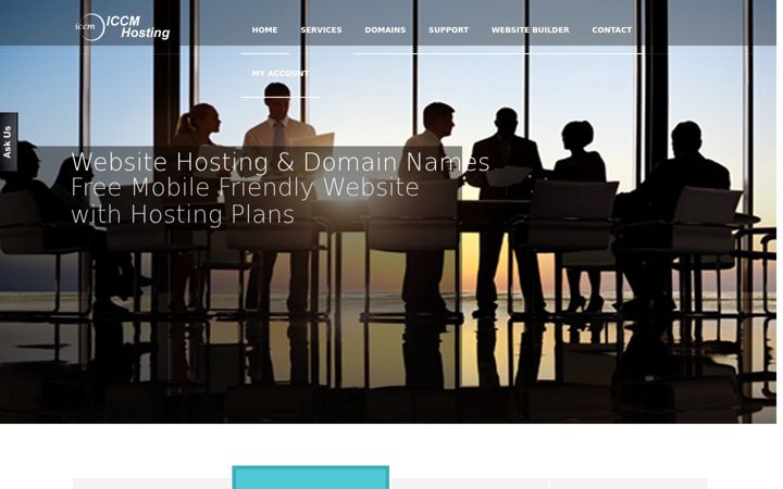 Screenshot of iccmhosting.com