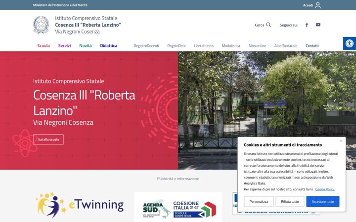 Screenshot of iccosenzaterzonegroni.edu.it