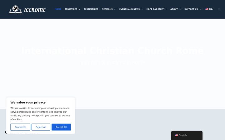 Screenshot of iccrome.com
