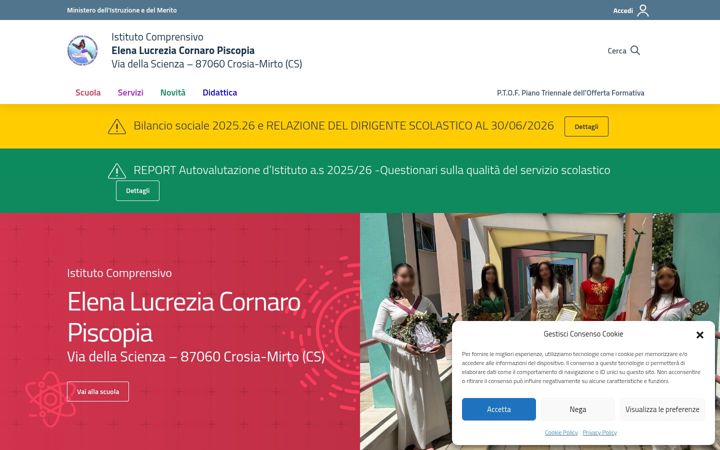 Screenshot of iccrosiamirto.edu.it