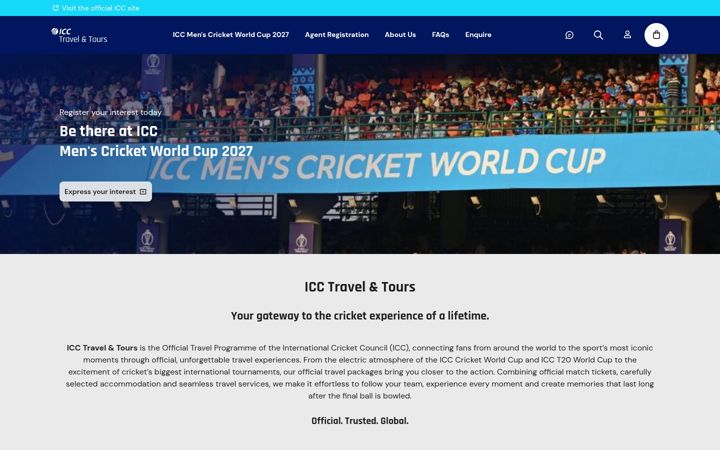 Screenshot of icctravelandtours.com