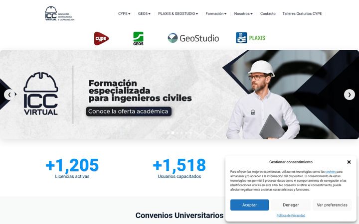 Screenshot of iccvirtual.com