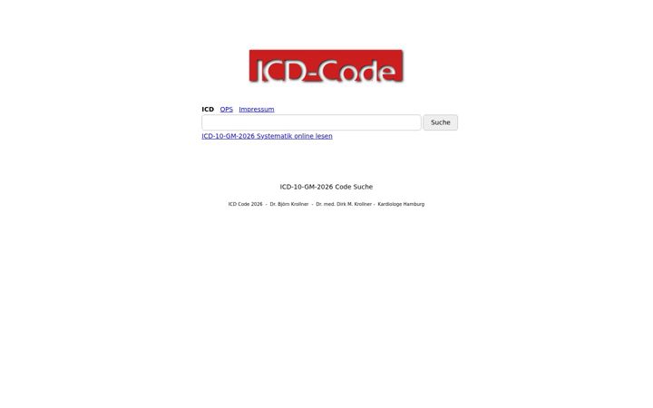 Screenshot of icd-code.de