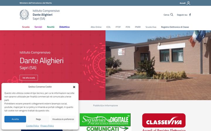 Screenshot of icdantealighierisapri.edu.it