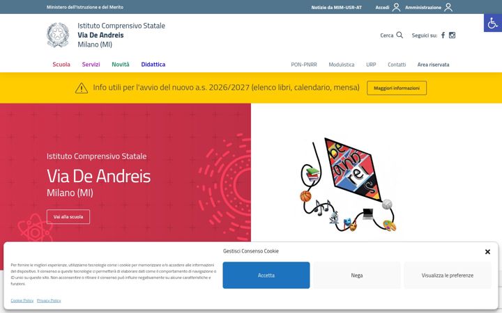 Screenshot of icdeandreismilano.edu.it