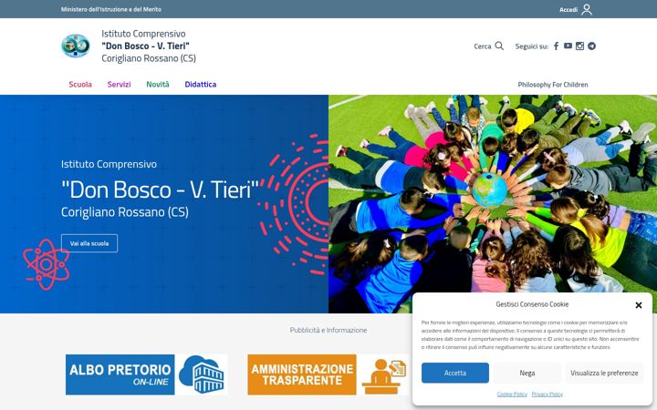 Screenshot of icdonboscocorigliano.edu.it
