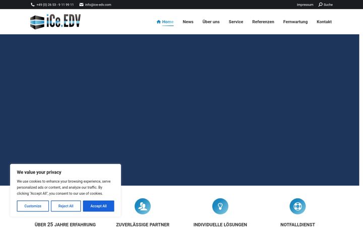Screenshot of ice-edv.com