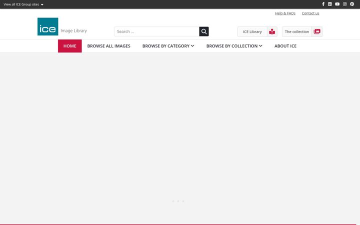 Screenshot of ice-imagelibrary.com
