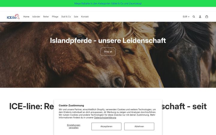 Screenshot of ice-line.de