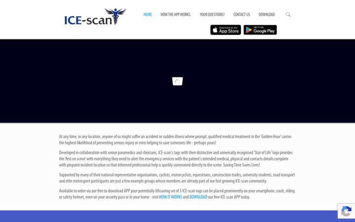 Screenshot of ice-scan.com