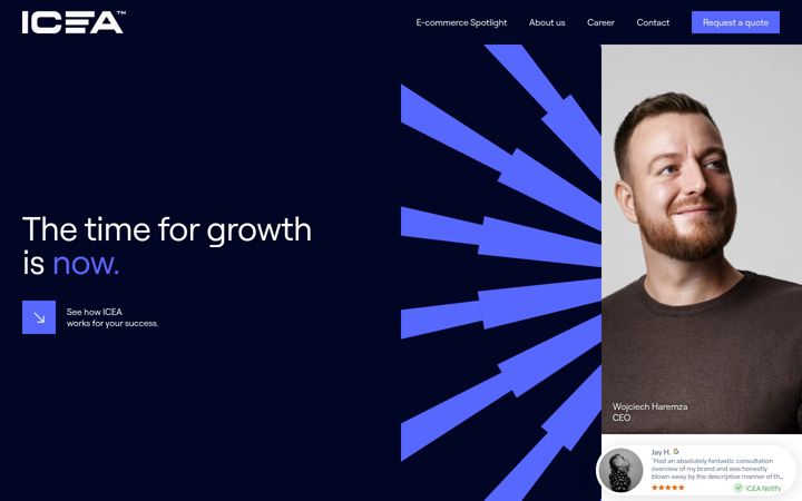 Screenshot of icea-group.com