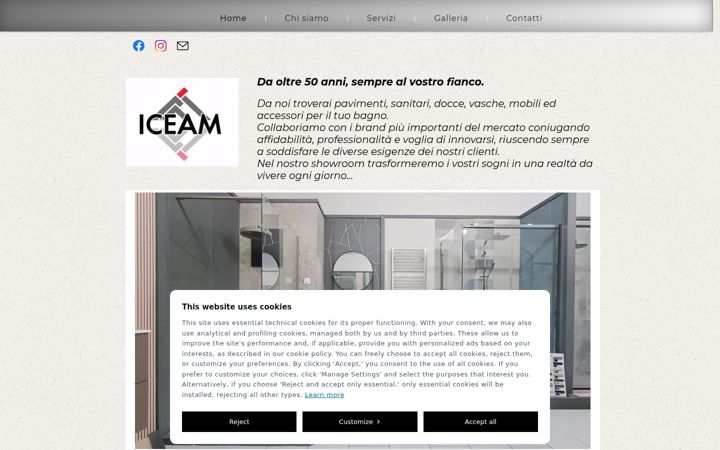 Screenshot of iceam.it