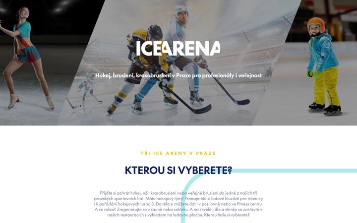 Screenshot of icearena.cz