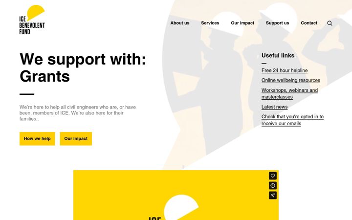 Screenshot of icebenfund.com