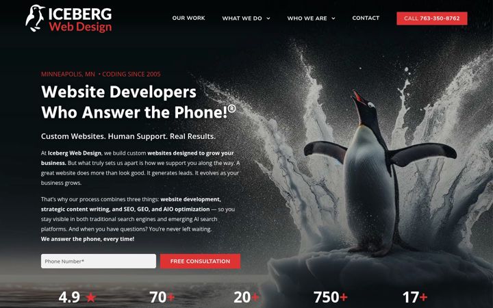 Screenshot of icebergmarketing.net