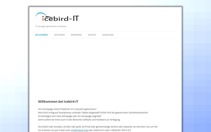Screenshot of icebird-it.de