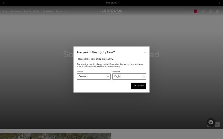 Screenshot von icebreaker.com