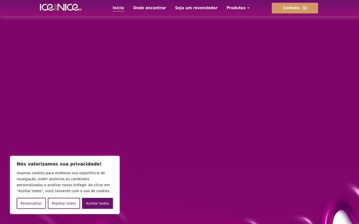 Screenshot of icebynice.com.br