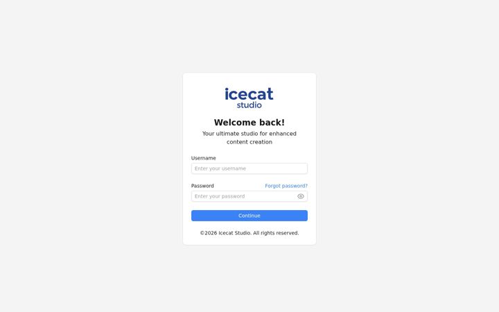 Screenshot of icecat.studio