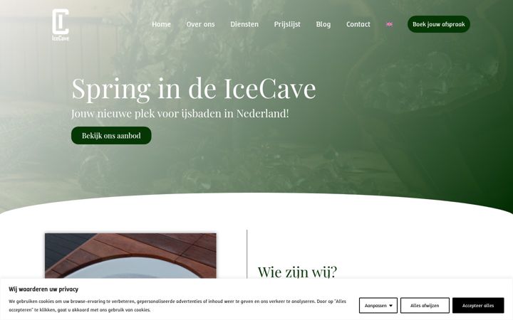 Screenshot of icecave.nl