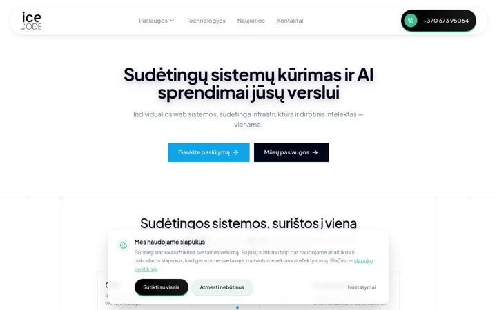 Posnetek zaslona icecode.lt